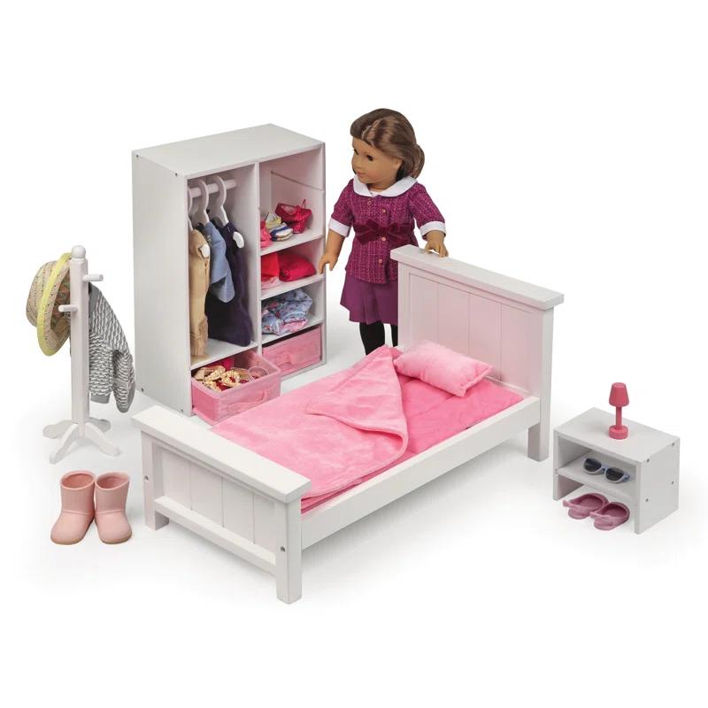 Badger Basket Bedroom Furniture Set for 18 inch Dolls