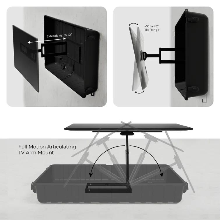 Storm Shell Storm Shell Black OUTDOOR TV ENCLOSURE