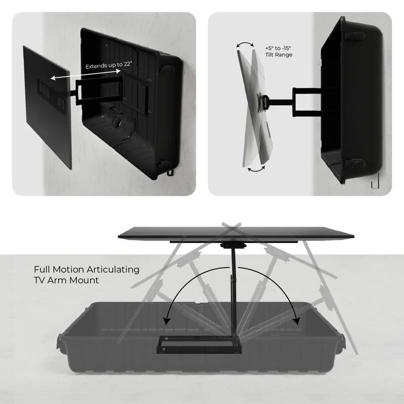 Storm Shell Black OUTDOOR TV ENCLOSURE