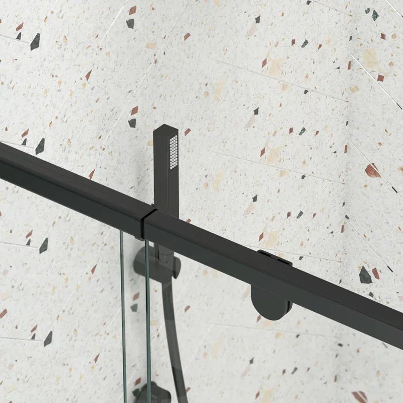 Arch Glass Designs 11DD131873LTS 38-42" W x 71" H Flush Glass Shower Door Reversible Installation