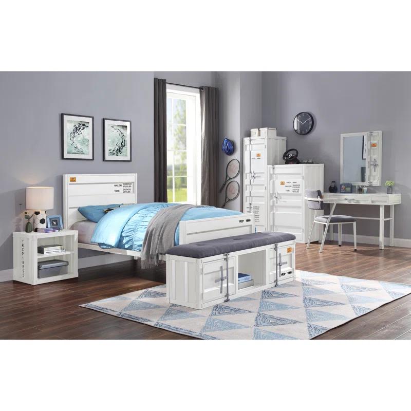 Acme Cargo Fabric Upholstered Storage Bench
