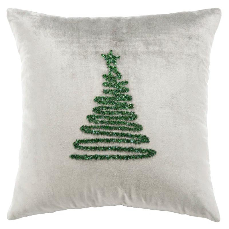 Safavieh Appliqued Cotton Throw Pillow
