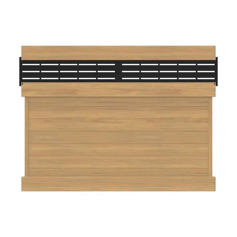 Barrette Outdoor Living Horizontal Fence Boardwalk Cypress Vinyl Privacy Panel Kit