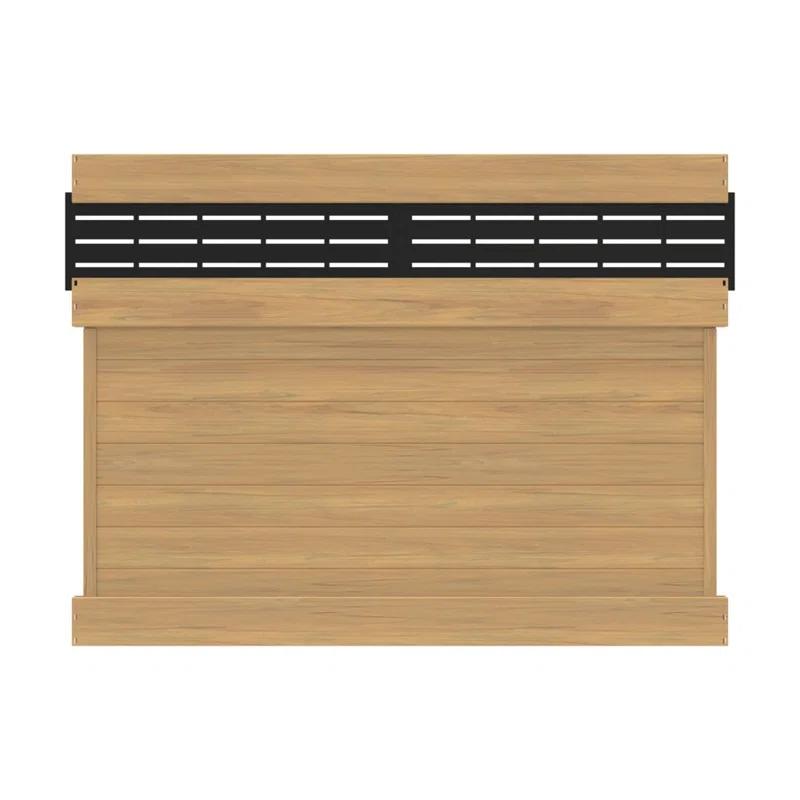 Barrette Outdoor Living Horizontal Fence Boardwalk Cypress Vinyl Privacy Panel Kit