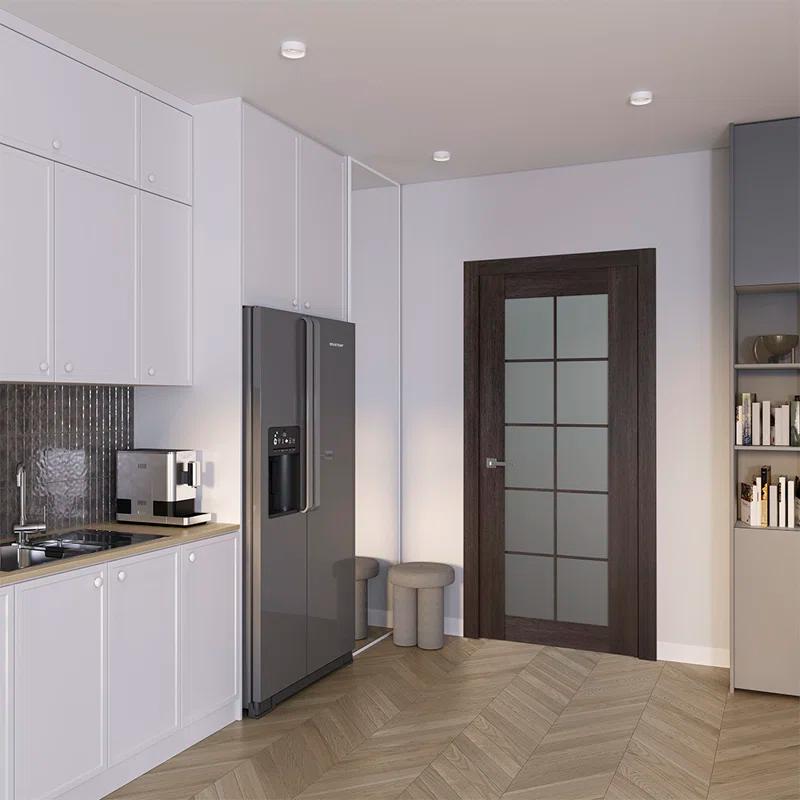 Belldinni Avon 10 Lite Solid Manufactured Wood and Glass Paneled Prefinished Standard Door