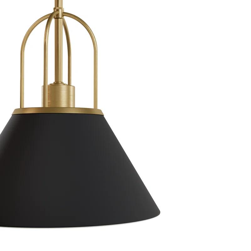 Jasmine Roth Collection + Hunter Jasmine Roth 1 - Light Flat Matte Black Cone Pendant