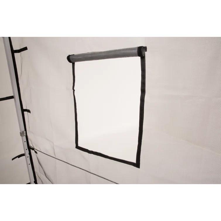 Impact Instant Canopy Food Service Mesh Sidewall Kit with Service Windows, 4 Walls Only, Mesh/Black