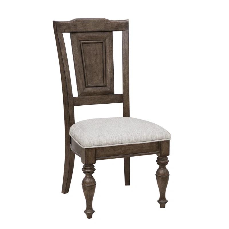 Pulaski Furniture Woodbury Wooden Side Chair in Cowboy Boots Brown (Set of 2)
