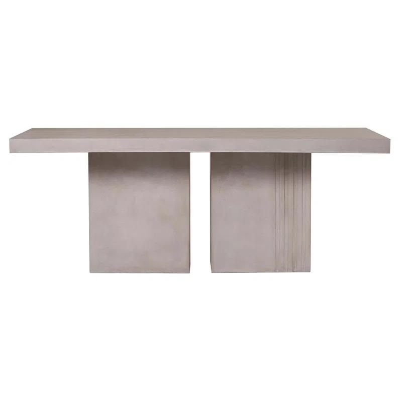 Seasonal Living Perpetual Square Concrete Outdoor Dining Table