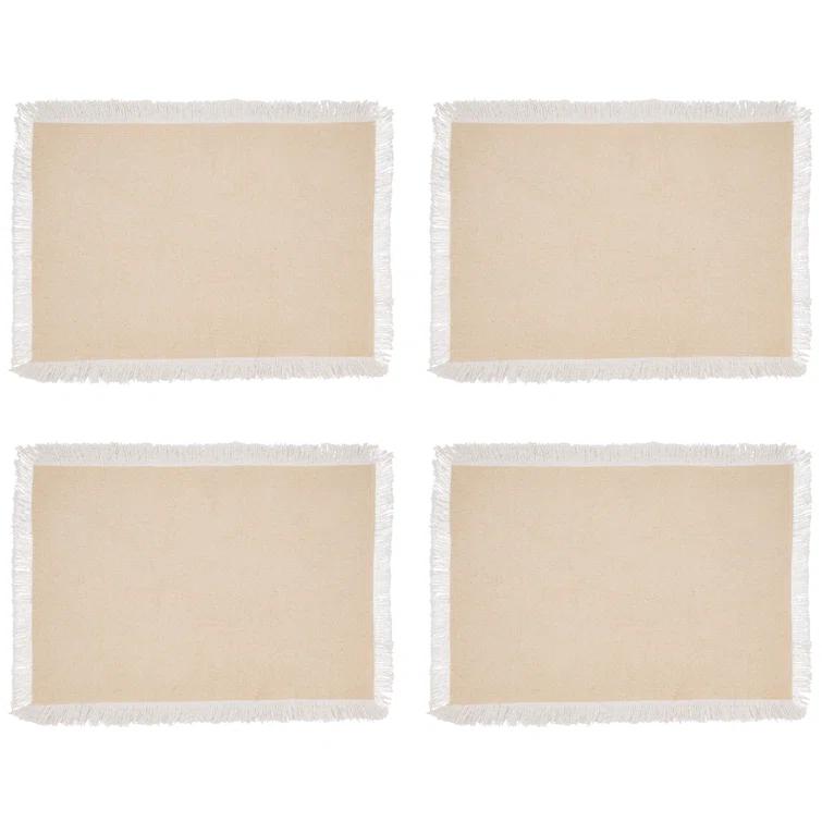4 Piece Cotton Placemat Set (Set of 4)