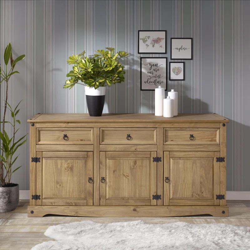 Corona 65.91'' Solid Wood Sideboard