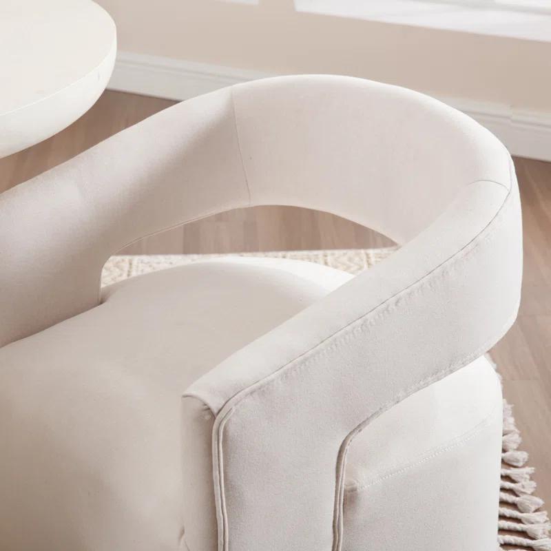 Orren Ellis Modern Dining Chairs Upholstered Dining Room Chairs Accent Chairs With Casters For Dining Room Living Room Set of 2