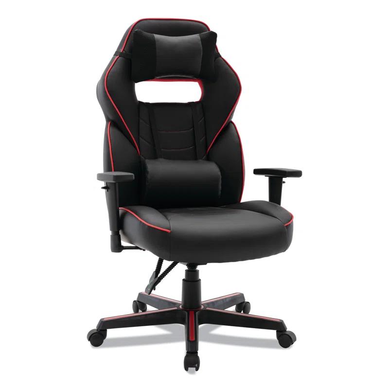 Inbox Zero Inbox Zero Adjustable Reclining Ergonomic Faux Leather Swiveling PC & Racing Game Chair
