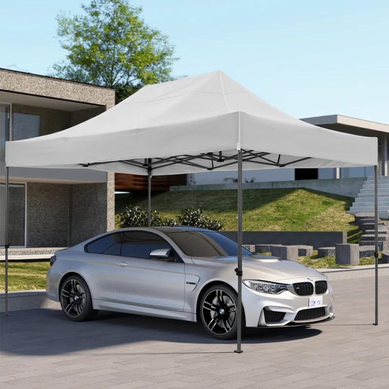 Cobizi 10x15 Heavy Duty Pop up Canopy Tent with 4 sidewalls Commercial Outdoor Canopy Wedding Party Tents for Wedding All Season Wind & Waterproof Gazebo with Carry Bag, Black(Frame Thickened)