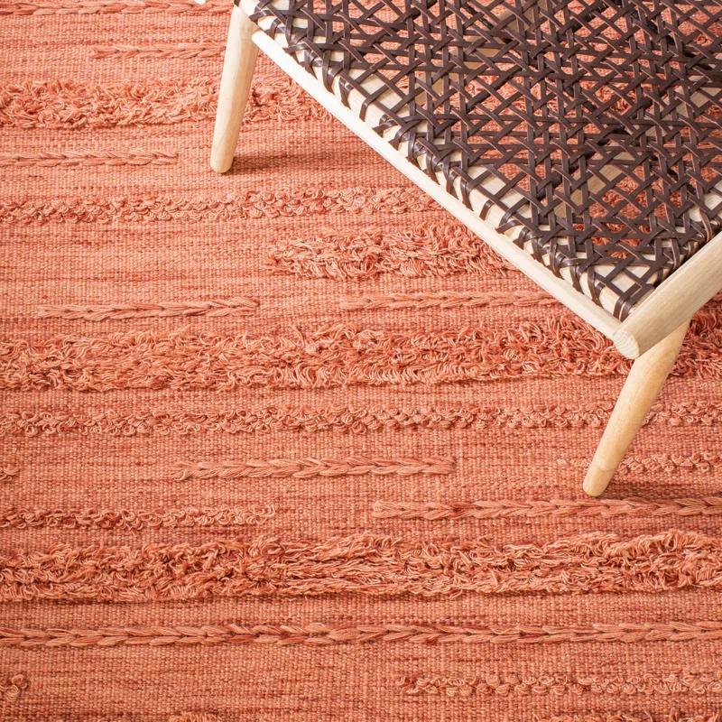 Laurel Foundry Modern Farmhouse® Hartzler Hand-Woven Flatweave Wool/Cotton Rust/Orange Area Rug