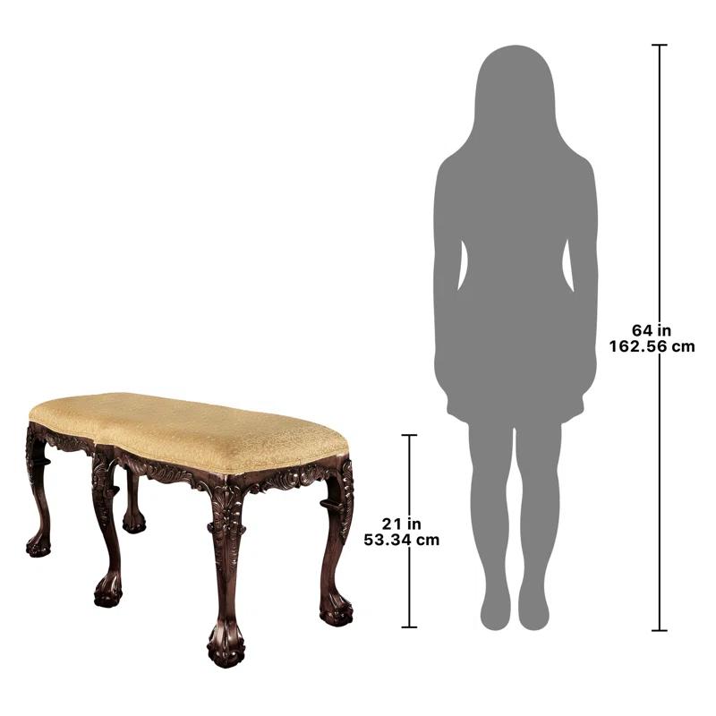 Design Toscano French Baroque Renaissance Décor Vanity Stool