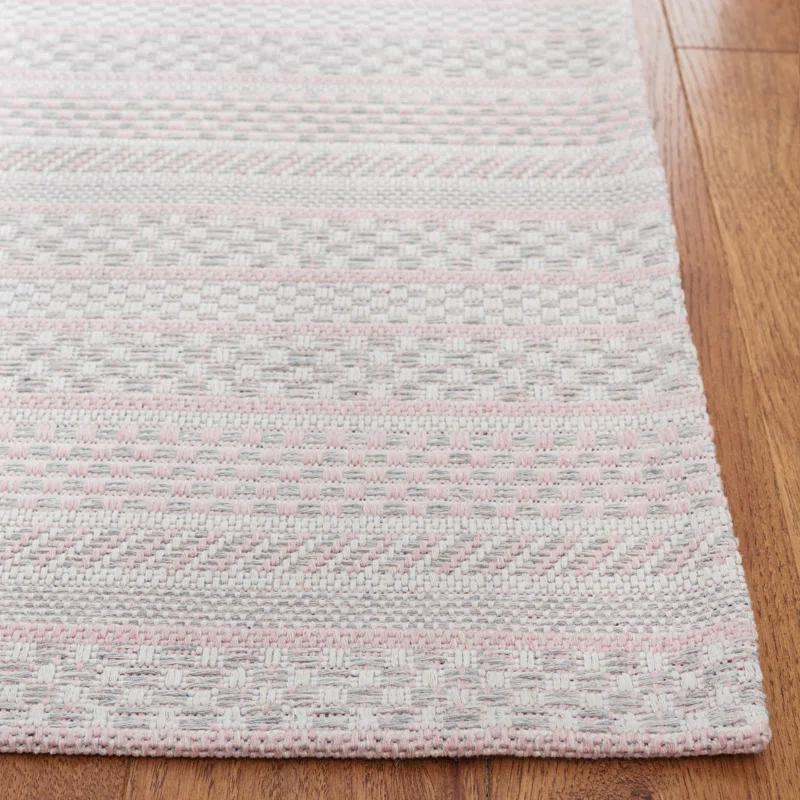 Martha Stewart Rugs Martha Stewart 412 100% Cotton Striped Rug
