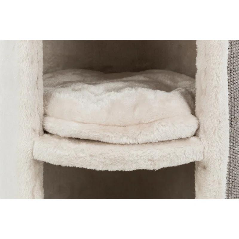 TRIXIE TRIXIE Mexia 29" Cat Tower, 2-Story Cat Condo, Removable Cushions, Cat Bed, Sisal Cat Scratcher, Cat Cube
