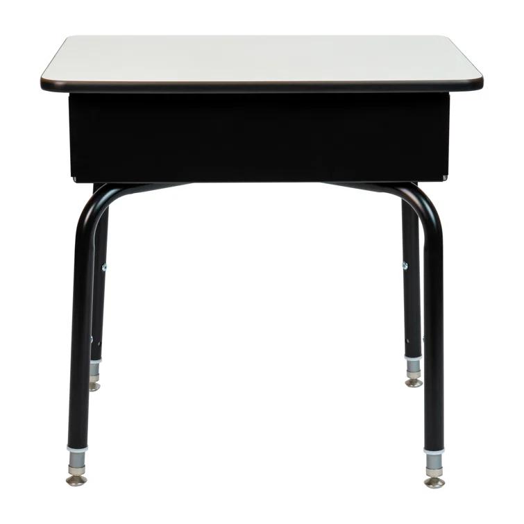 Flash Furniture Goddard Height-Adjustable Open Front Student Desk with Metal Book Box