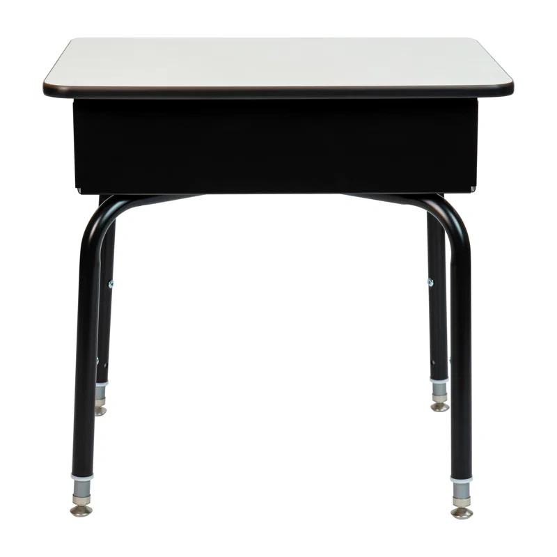 Flash Furniture Goddard Height-Adjustable Open Front Student Desk with Metal Book Box