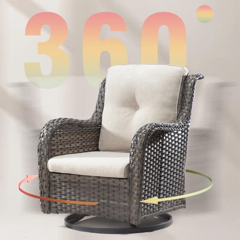 Outdoor Dining Armchair with Cushion