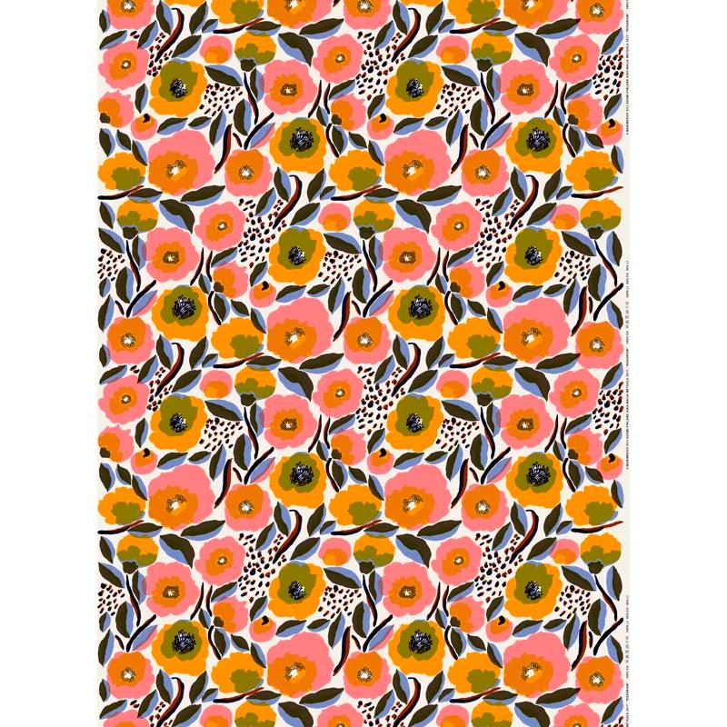 Marimekko Rosarium Cotton Pink Duvet Cover Set