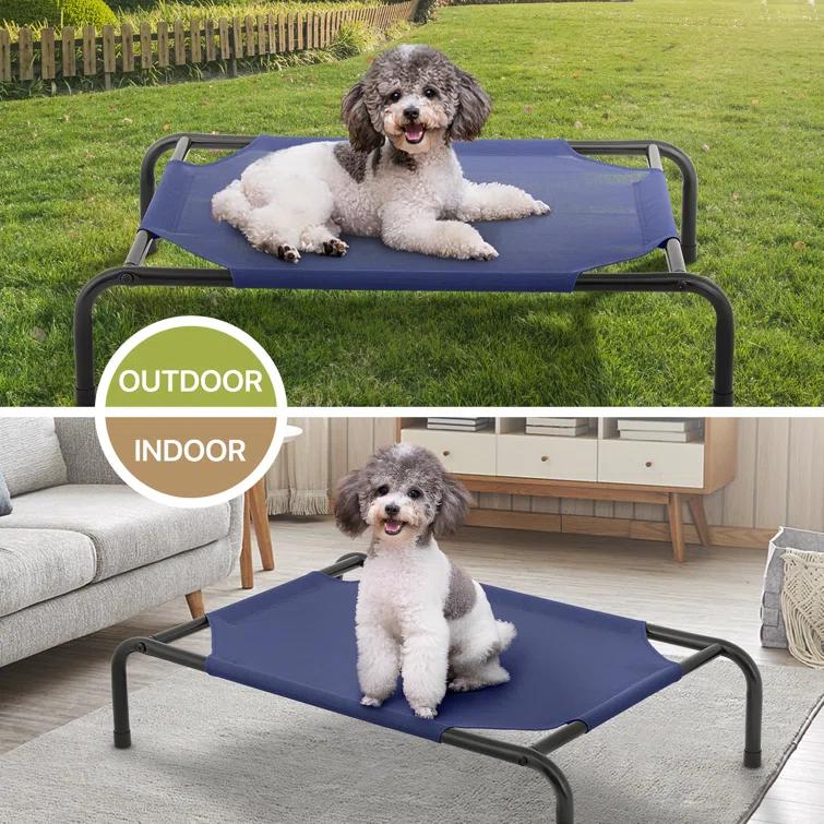 Tucker Murphy Pet™ Cooling Elevated Dog Bed, Portable Raised Pet Cot with Breathable Fabric and Alloy Steel Frame