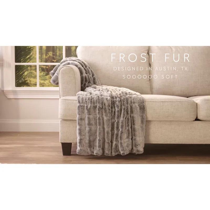 Chanasya Chanasya FrostFur Luxuriousfrost Tip Fur Mink Throw Blanket