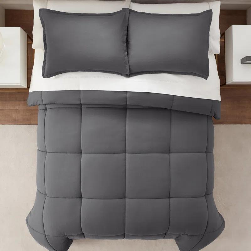 Serta Microfiber 3 Piece Comforter Set
