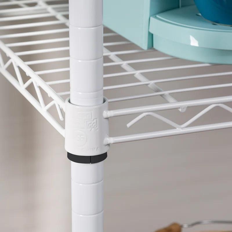 Honey Can Do 5-Tier Metal Height-Adjustable Shelving Unit (36" W X 72" H x 16" D)