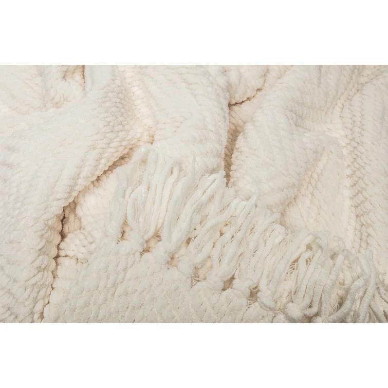 Chanasya Textured Knitted Throw & Reviews | Wayfair