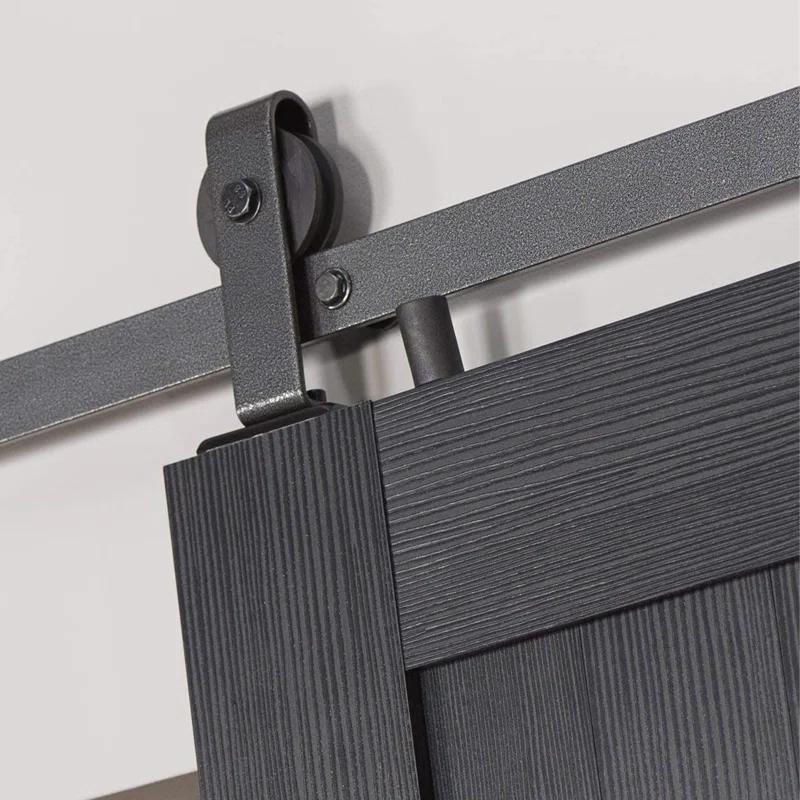LTL Home Products Millbrooke 84'' Hollow Paneled with Installation Hardware Kit Barn Door