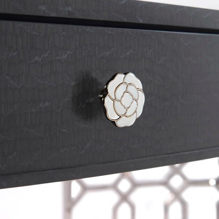Bernhardt Silhouette Oval Metal Base Writing Desk