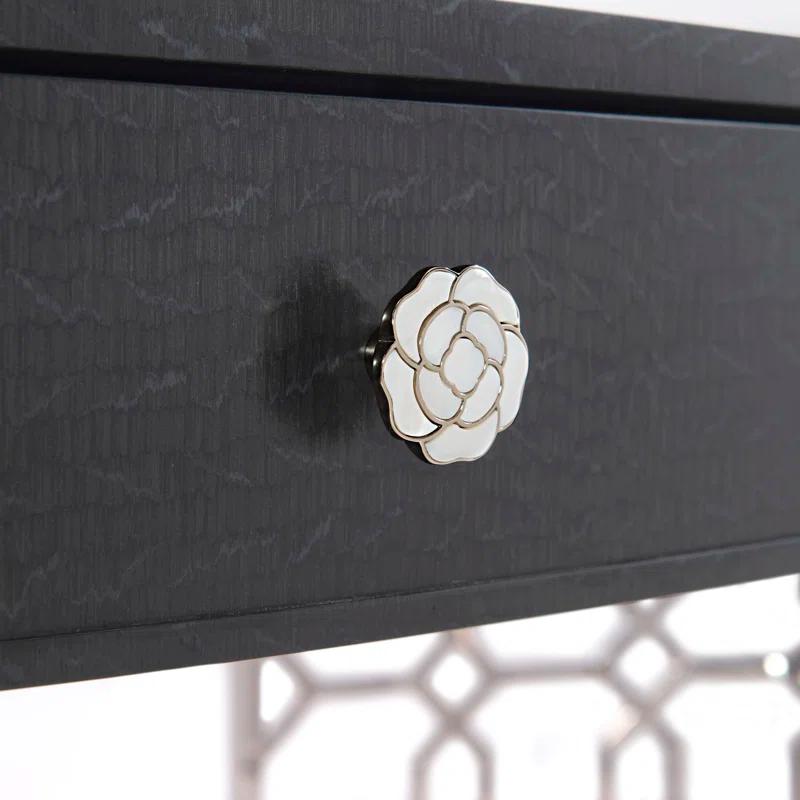 Bernhardt Silhouette Oval Metal Base Writing Desk