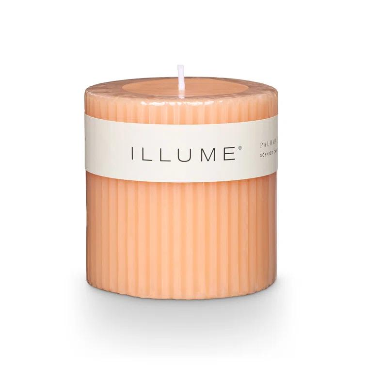 Selin Paloma Petal Pillar Candle