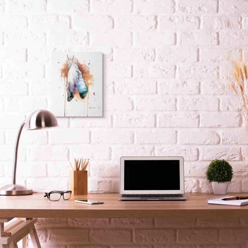 Stupell Industries " Bird Feathers Abstract Watercolor " by Sean Parnell