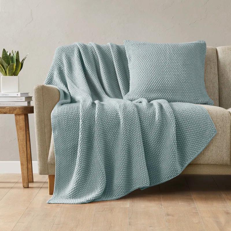 INK+IVY Tino Knit Square Euro Pillow Sham