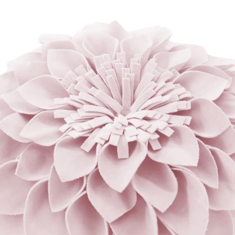 JWH 3D Floral Accent Pillow Handmade Flower Throw Pillow Decorative Cushion Cover & Insert