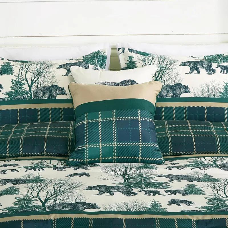 Chezmoi Collection Southwestern Cabin Lodge Bedding 7-Piece Bear Comforter Set