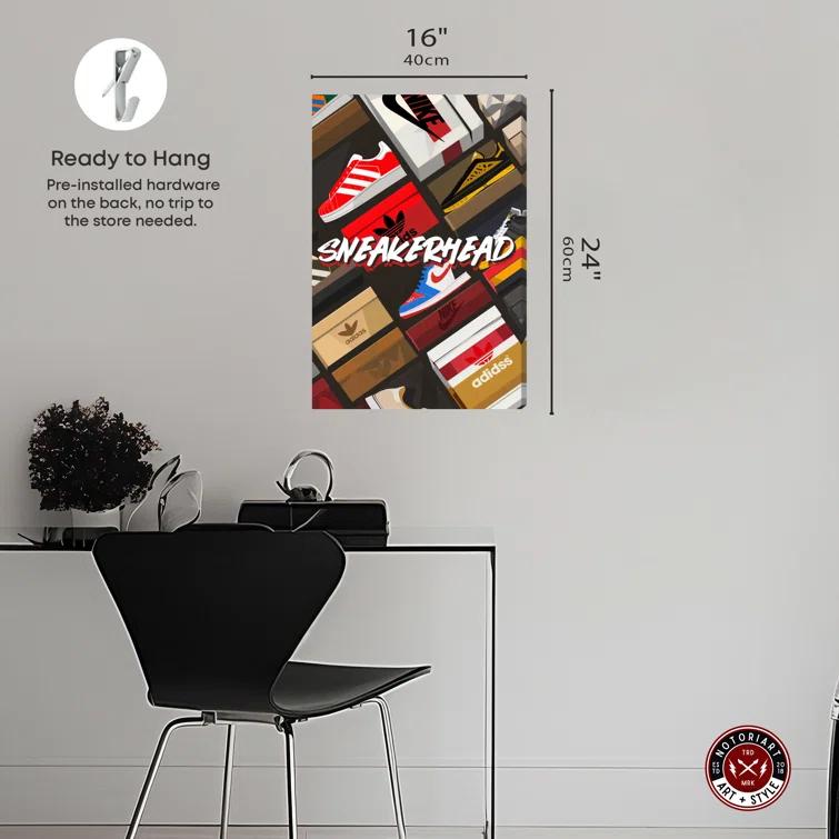 Notori Art Notoriart Sneakerhead Collection Framed Sneaker 1 Piece Canvas Wall Art