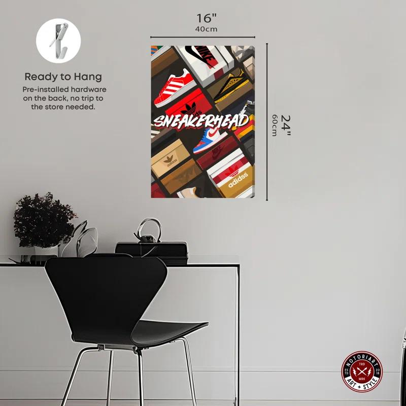 Notori Art Notoriart Sneakerhead Collection Framed Sneaker 1 Piece Canvas Wall Art