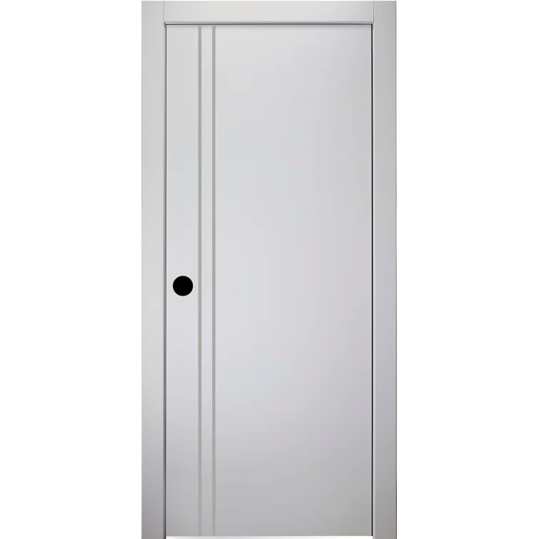 Belldinni Optima Solid Manufactured Wood Flush Wood Finish Standard Door Slab