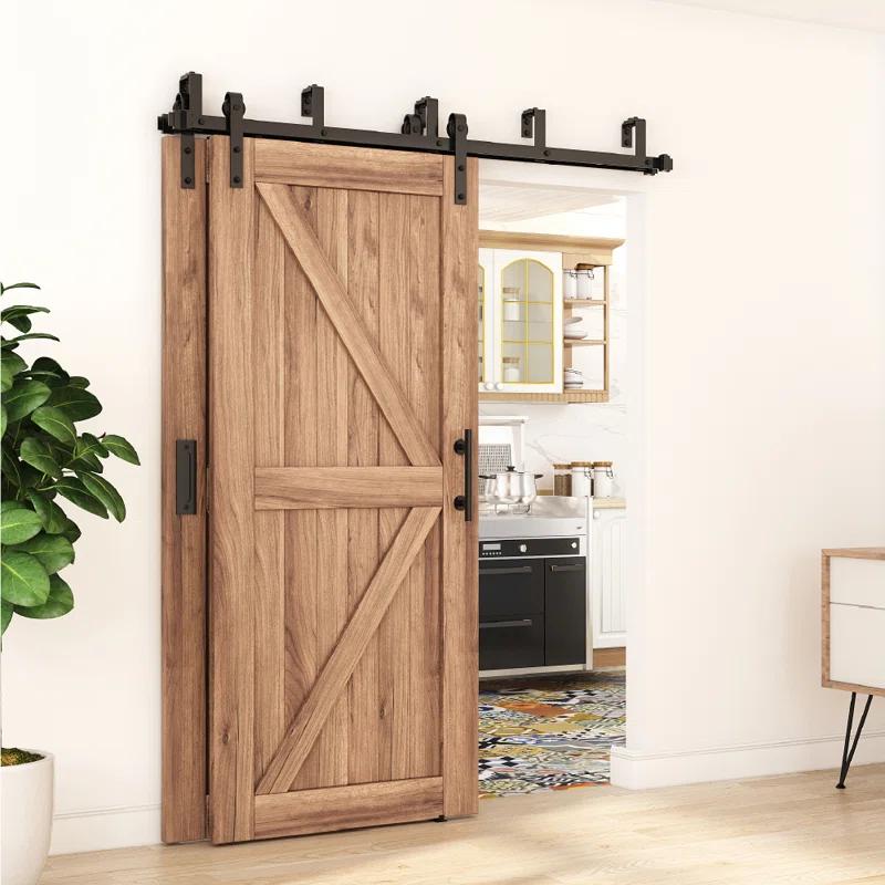 Lazio Sliding Standard Double Barn Door Hardware Kit