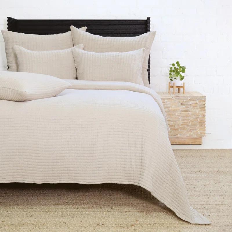 Vancouver Cotton Sham by Pom Pom at Home - Natural / King