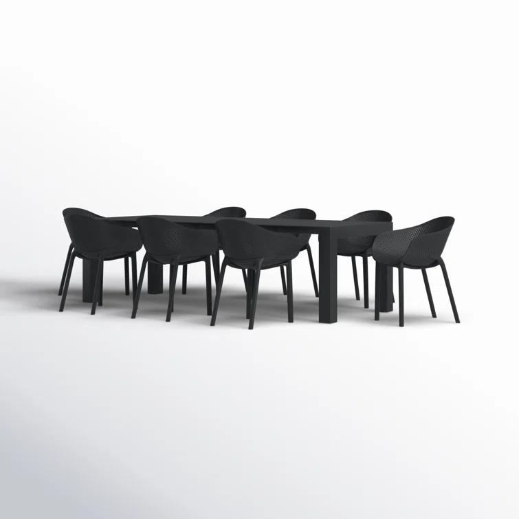 Farrah 102'' Rectangular 8 - Person Outdoor Dining Set