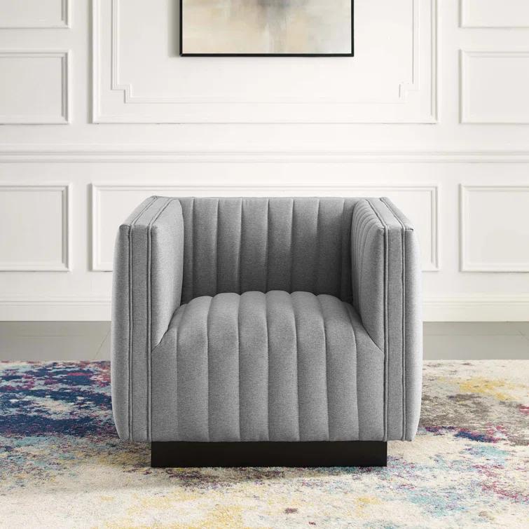 Modway Modway Conjure Channel Tufted Performance Velvet Accent Armchair