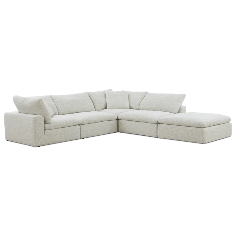 Desert Sage Performance Fabric Modular Sectional with Removable Cushions