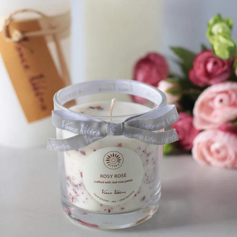 Clover Lane Velvet Rose Scented Jar Candle