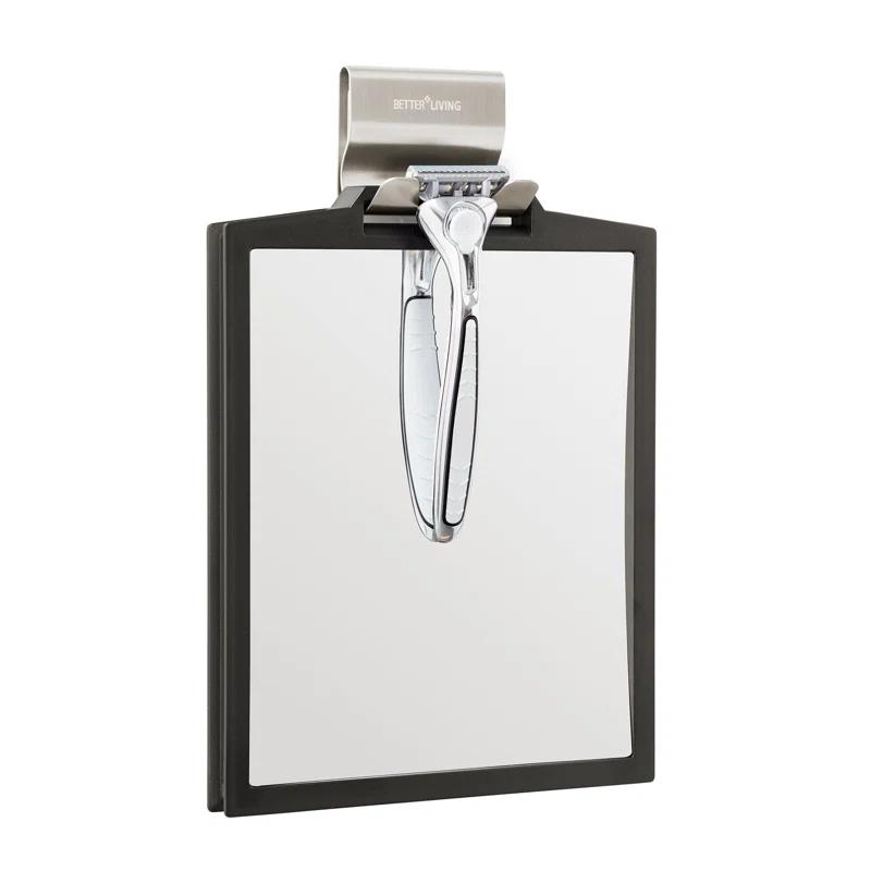 Better Living Products DOPPIO Double Sided Magnifying Shower Mirror