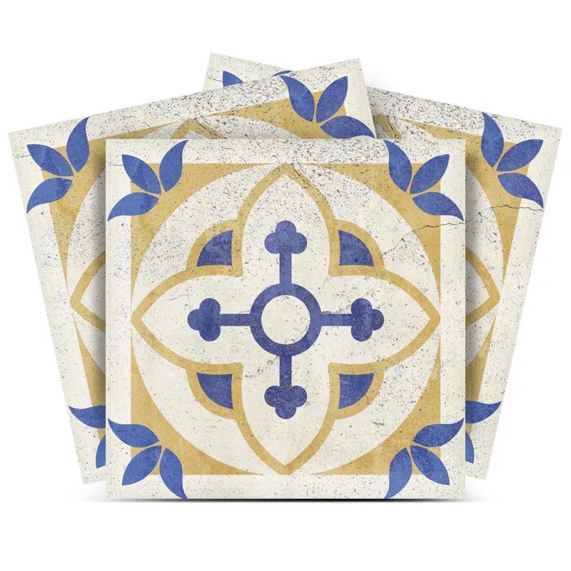 MI  ALMA 6'' W x 6'' L Vinyl Peel and Stick Field Tile (Set of 24)